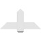 Ekena Millwork Eugene Architectural Grade PVC Gable Bracket, 36"W x 18"H x 2"D x 6"F, 12/12 Pitch GBP036X18X0206EUG00 - alternate 2